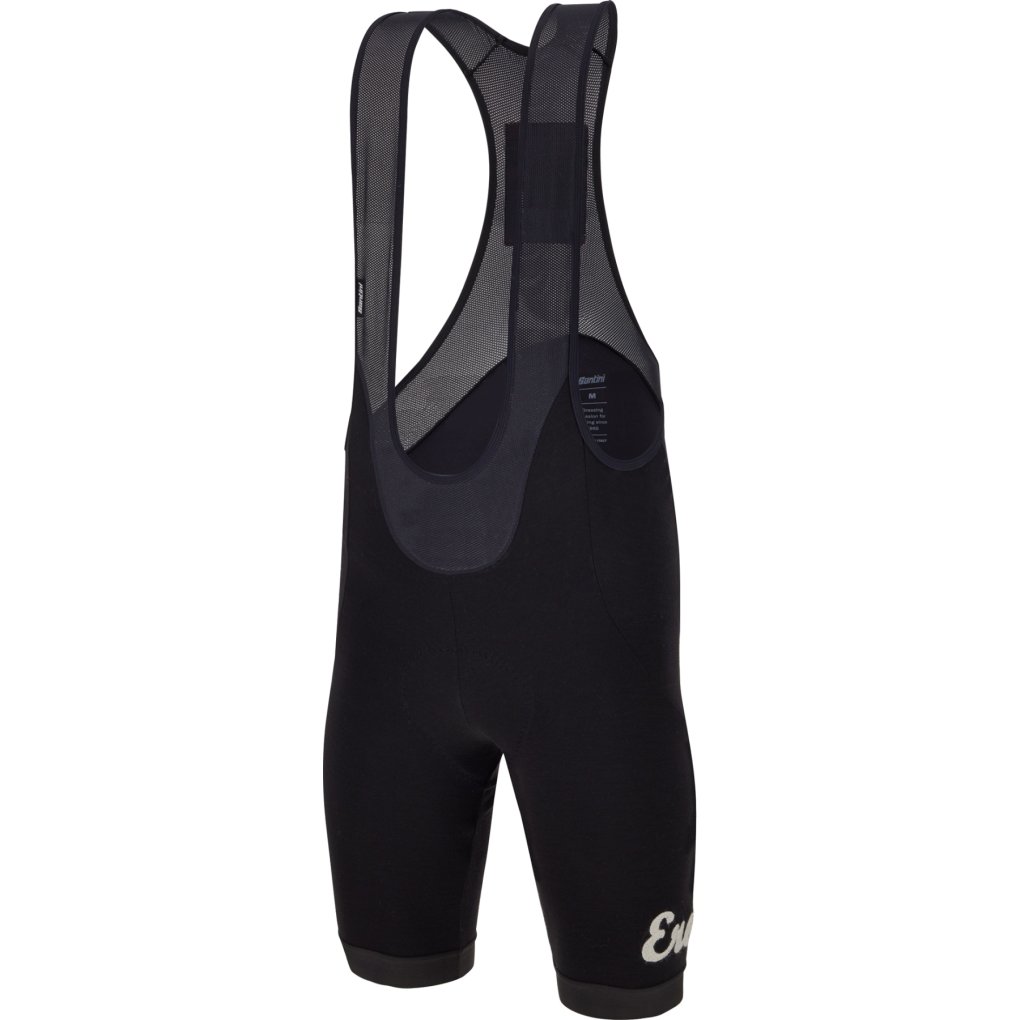Santini Eroica Wool Cycling Bib Shorts Men ER1075GITEROIWOOL - black NE
