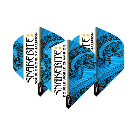 Red Dragon Hardcore Snakebite Double World Champion Blue White Standard Flights