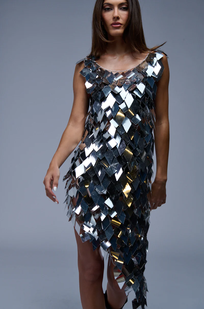 Its A Party Sequin Chain Mini Dress