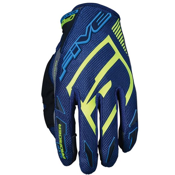Five MXF PRORIDER S GREEN WATER FLUO YELLOW 2023 cross gloves - Green / YellowRef: FV0261