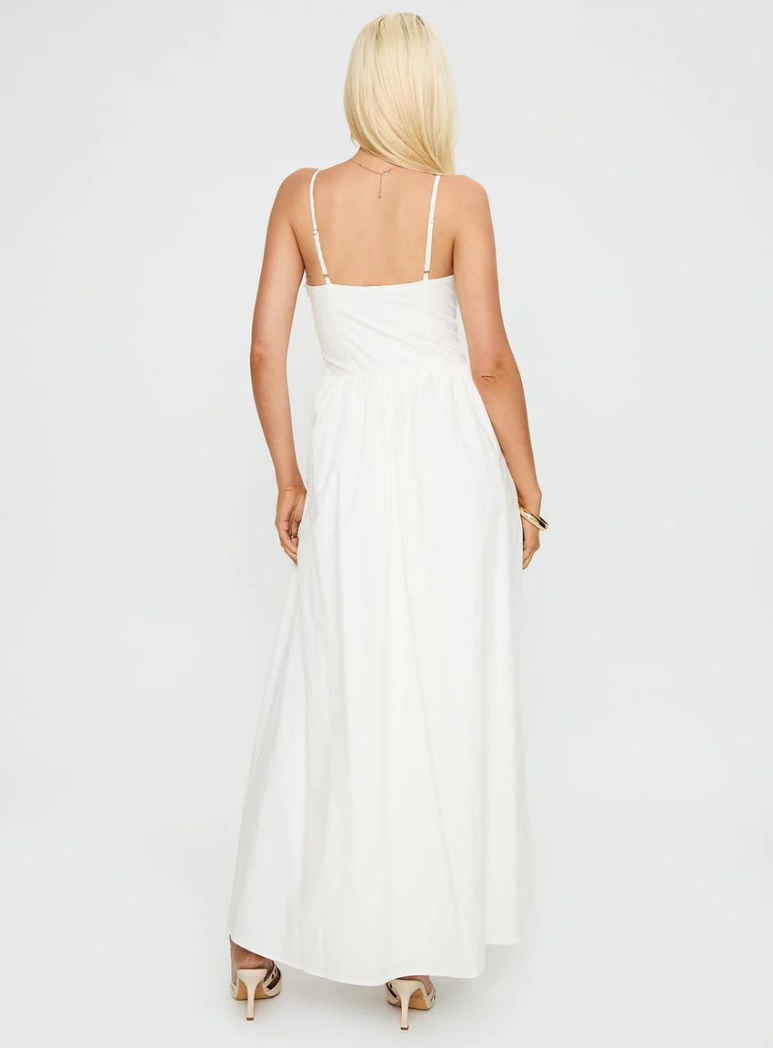 Ceremonious Maxi Dress White