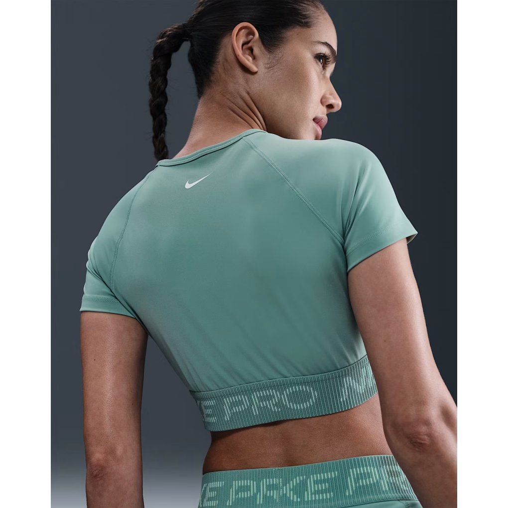 Nike Pro Dri-FIT Short Sleeve Top Women - cannon/mint foam/white HV3673-017