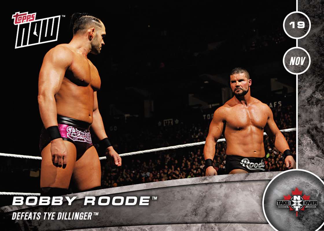 Bobby Roode NXT TOPPS NOW CARD - PRINT QTY: 40 CARDS