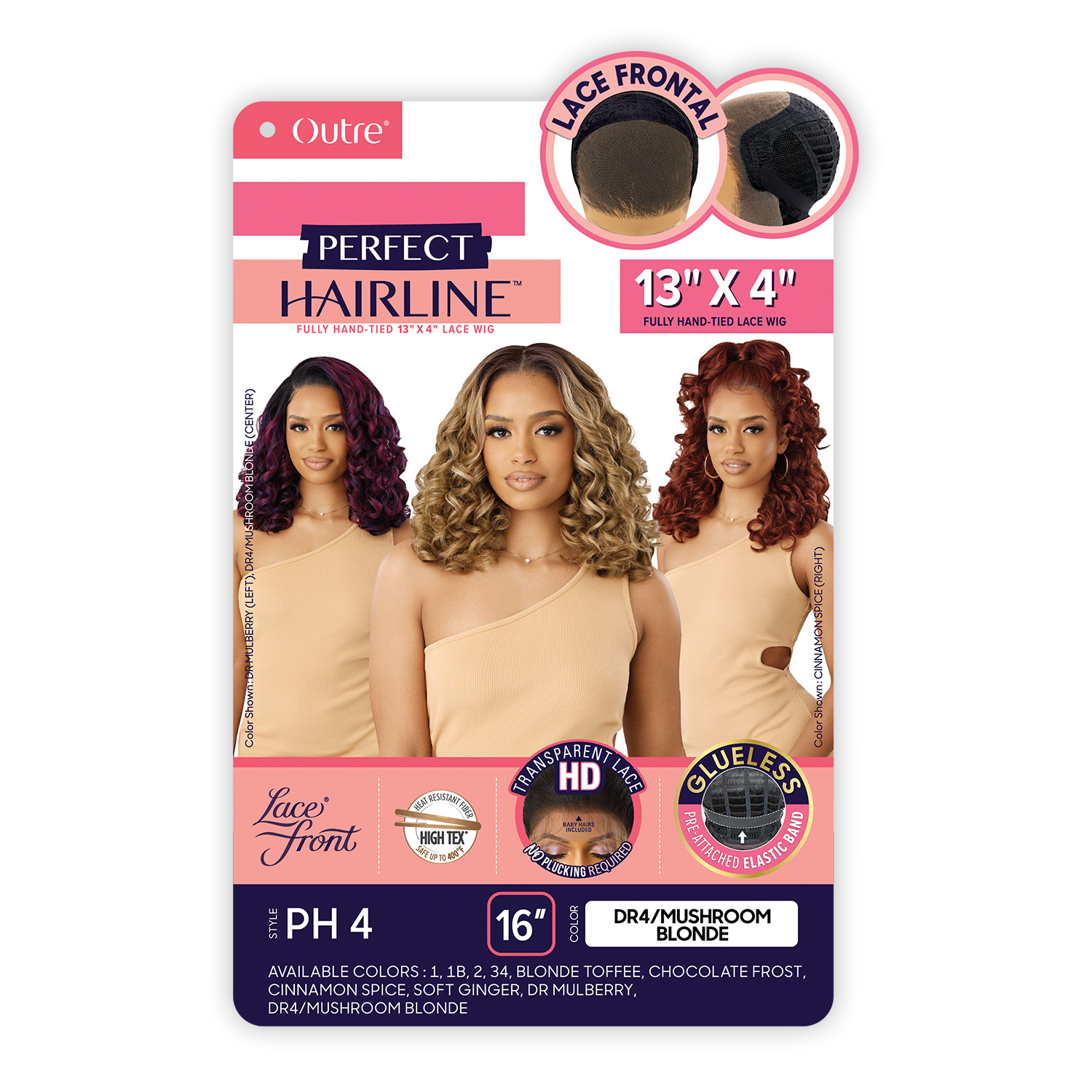 Outre HD Lace Frontal Wig Perfect Hairline Glueless Fully Hand-Tied 13X6 Lace Wig PH 4