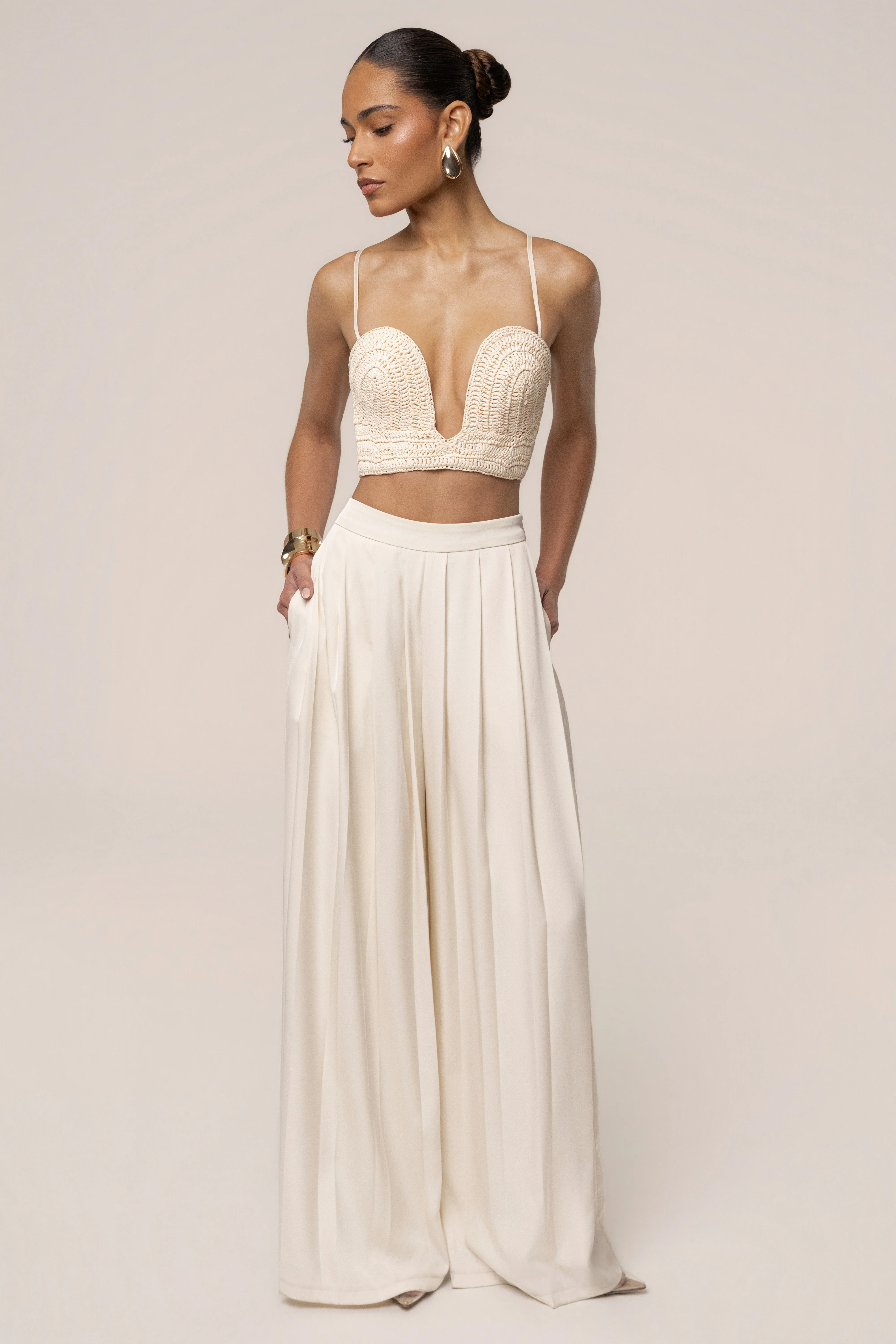Buttercream Sail Away Texture Bustier