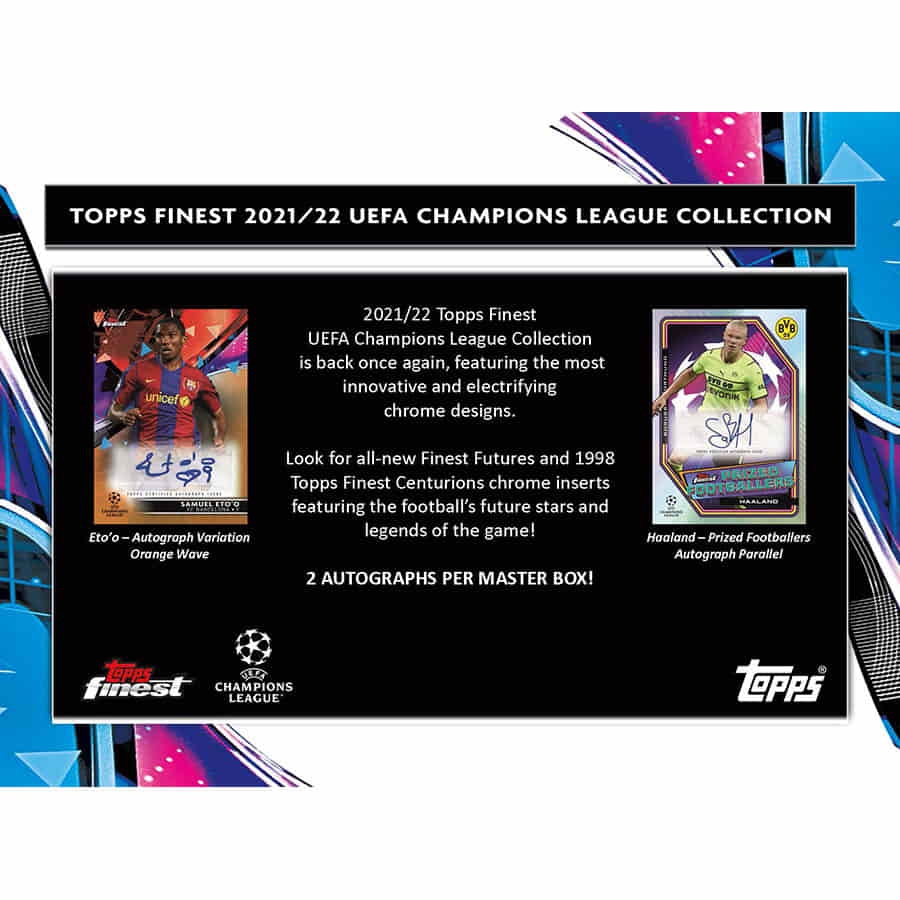 2021/22 Topps Finest UEFA Champions League Soccer Hobby Box