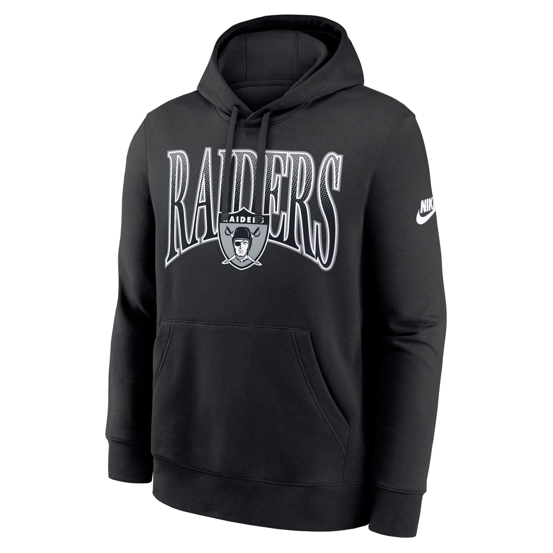 Las Vegas Raiders Throwback Full Blitz Club NFL Hoodie Black