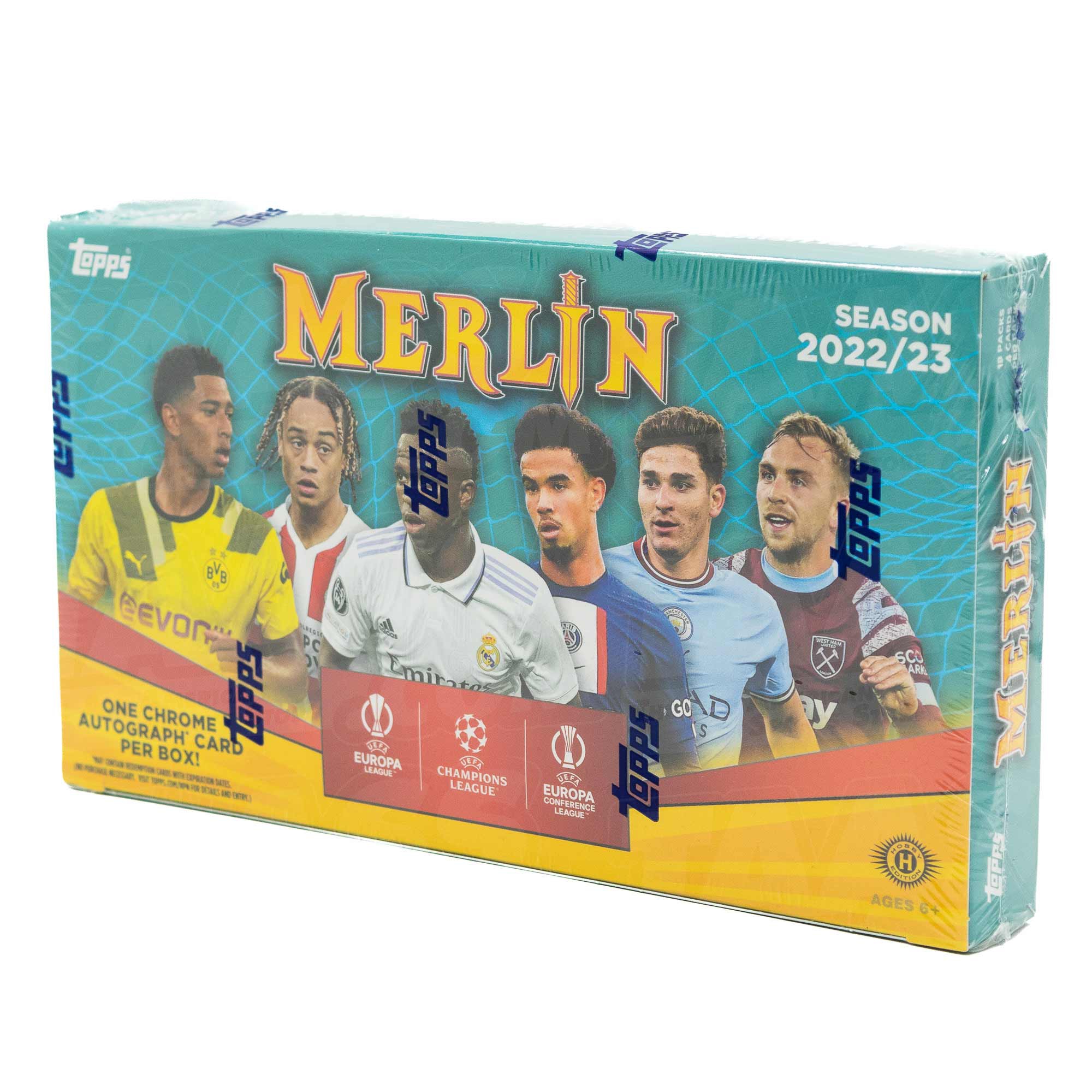 2022/23 Topps Merlin Chrome UEFA Club Competitions Soccer Hobby Box