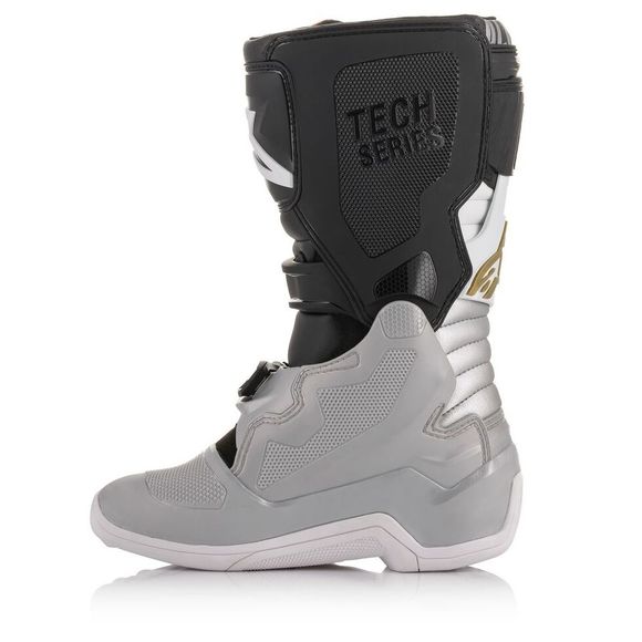 Bottes cross Alpinestars TECH 7S - BLACK SILVER WHITE GOLD - Noir / GrisRef : AP11741