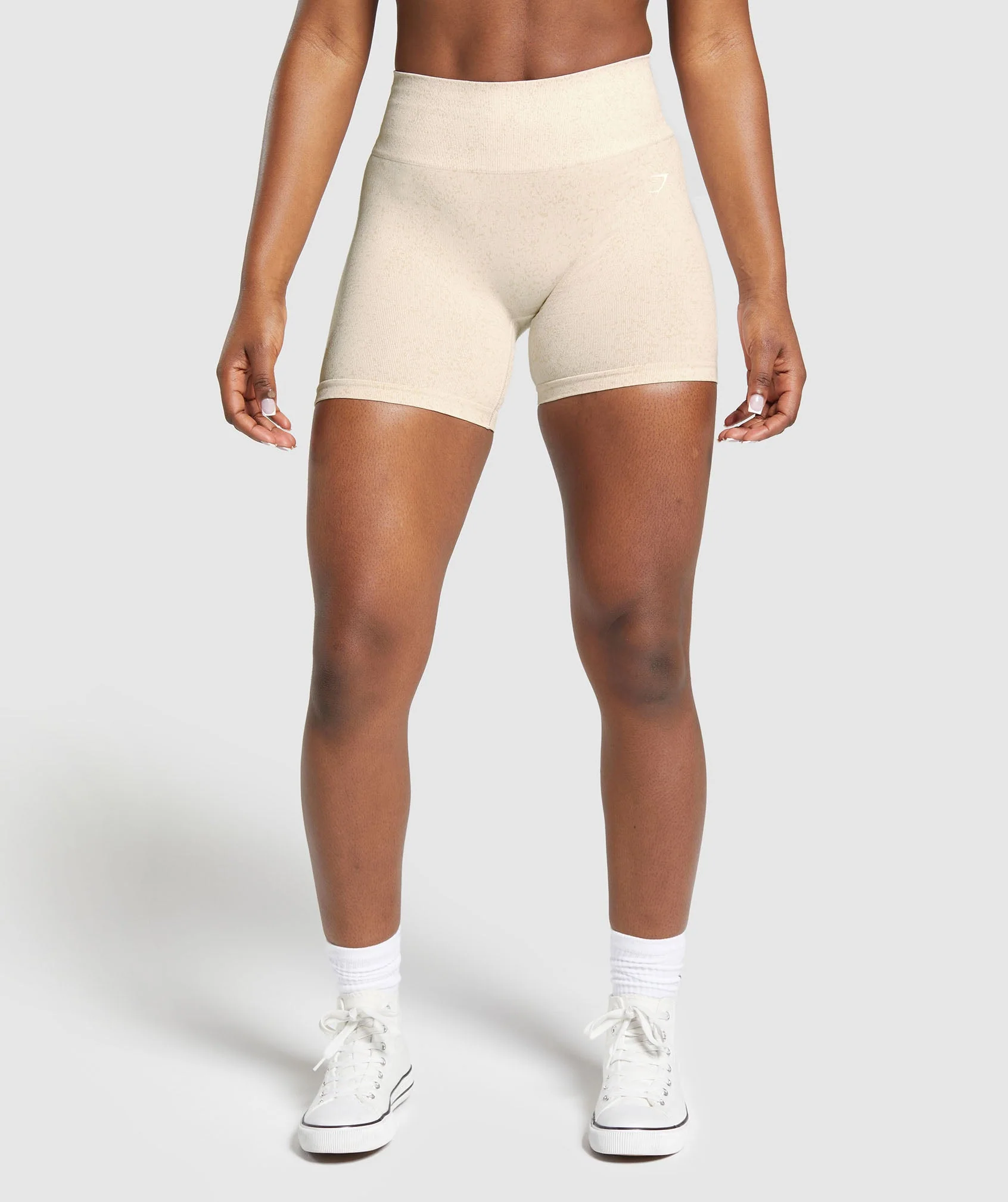 Adapt Fleck Seamless Shorts Coconut White