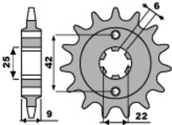 PBR Steel Standard Output Sprocket 276 - 520Ref: Pbr01207A / 1077651001