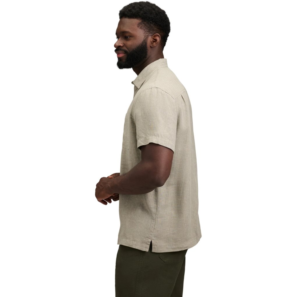 Black Diamond Scenic Route Short Sleeve Shirt Men - Pine Smoke-Chalk