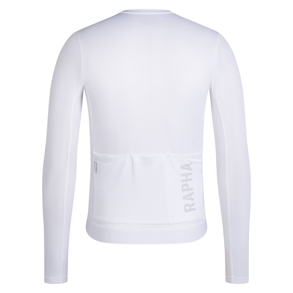 Rapha Pro Team Lightweight Long Sleeve Jersey Men - white/silver