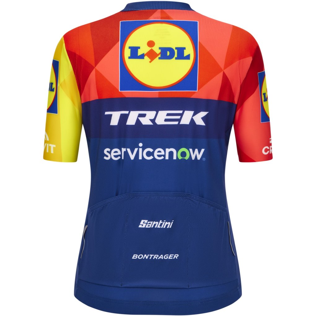 Santini Team Lidl-Trek 2026 Fan Line Cycling Jersey Women RE971L75C26LT - print