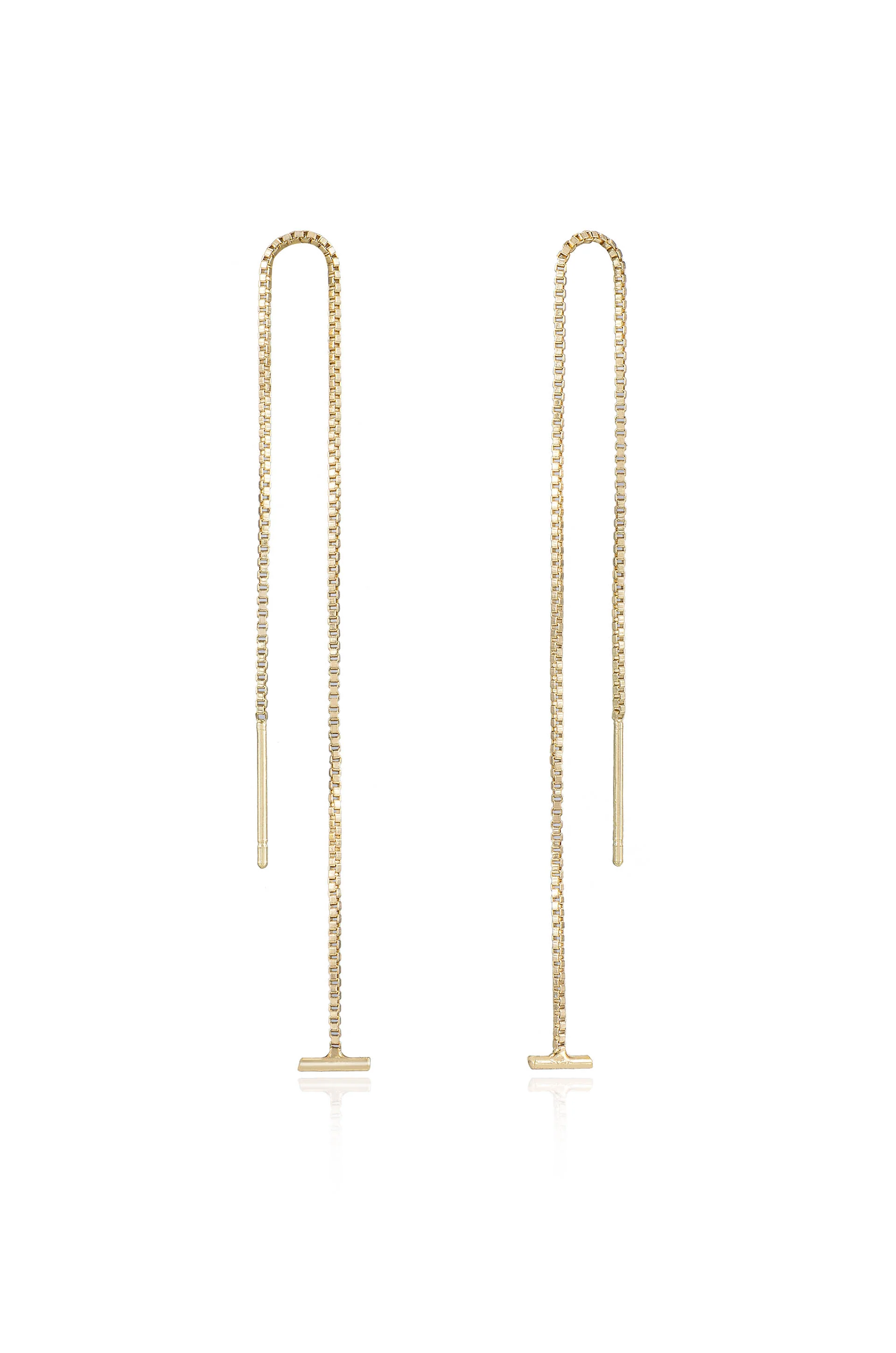 Single Chain Threader Earrings