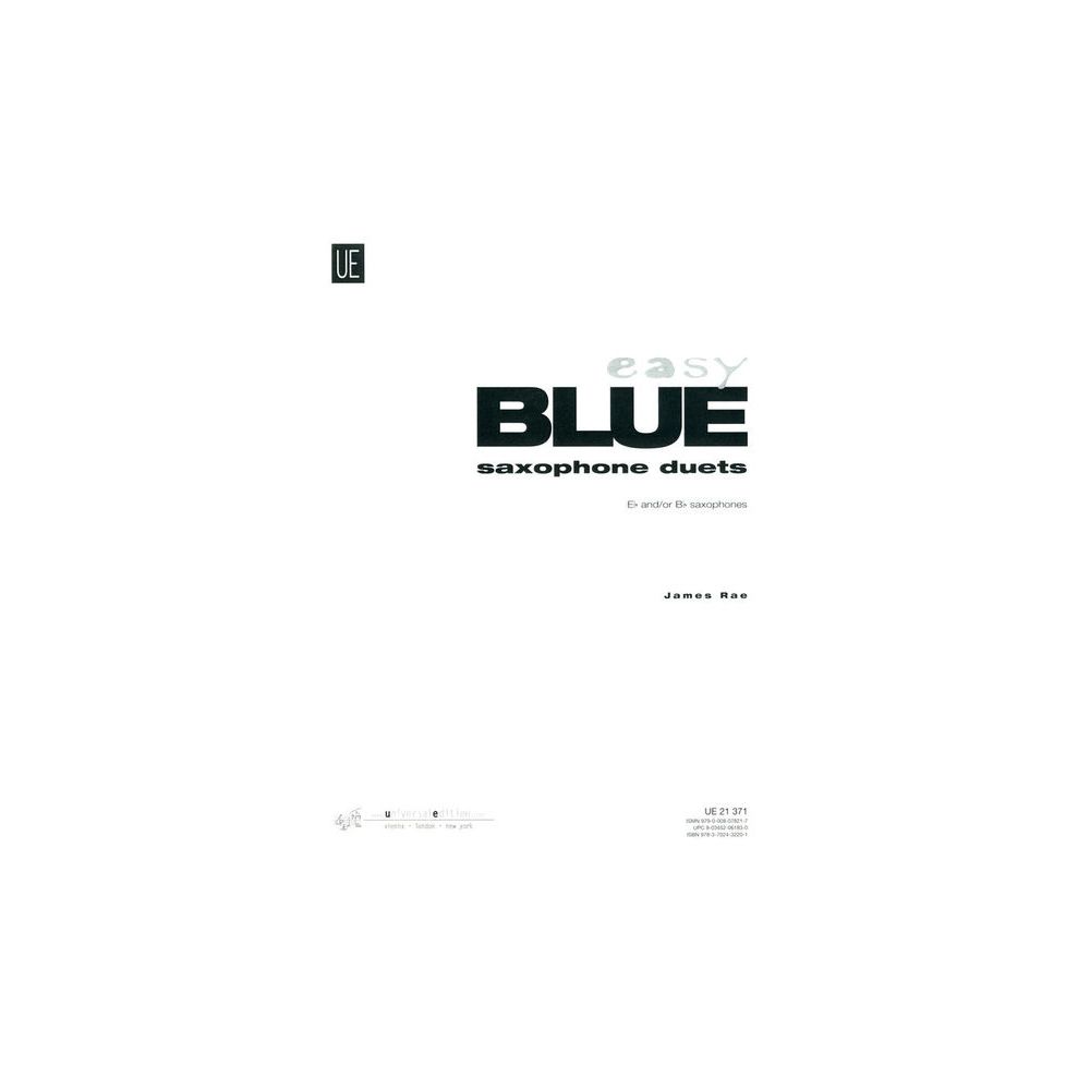 Universal Edition Easy Blue Saxophone Duets – Thomann Ireland