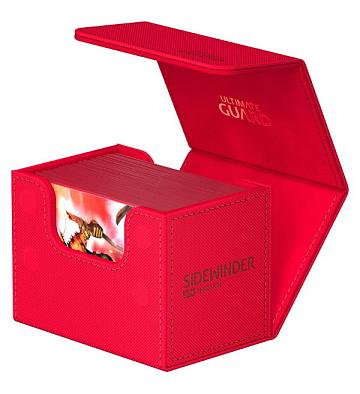 Ultimate Guard Sidewinder 80+ Xenoskin Monocolor Deck Box - Red