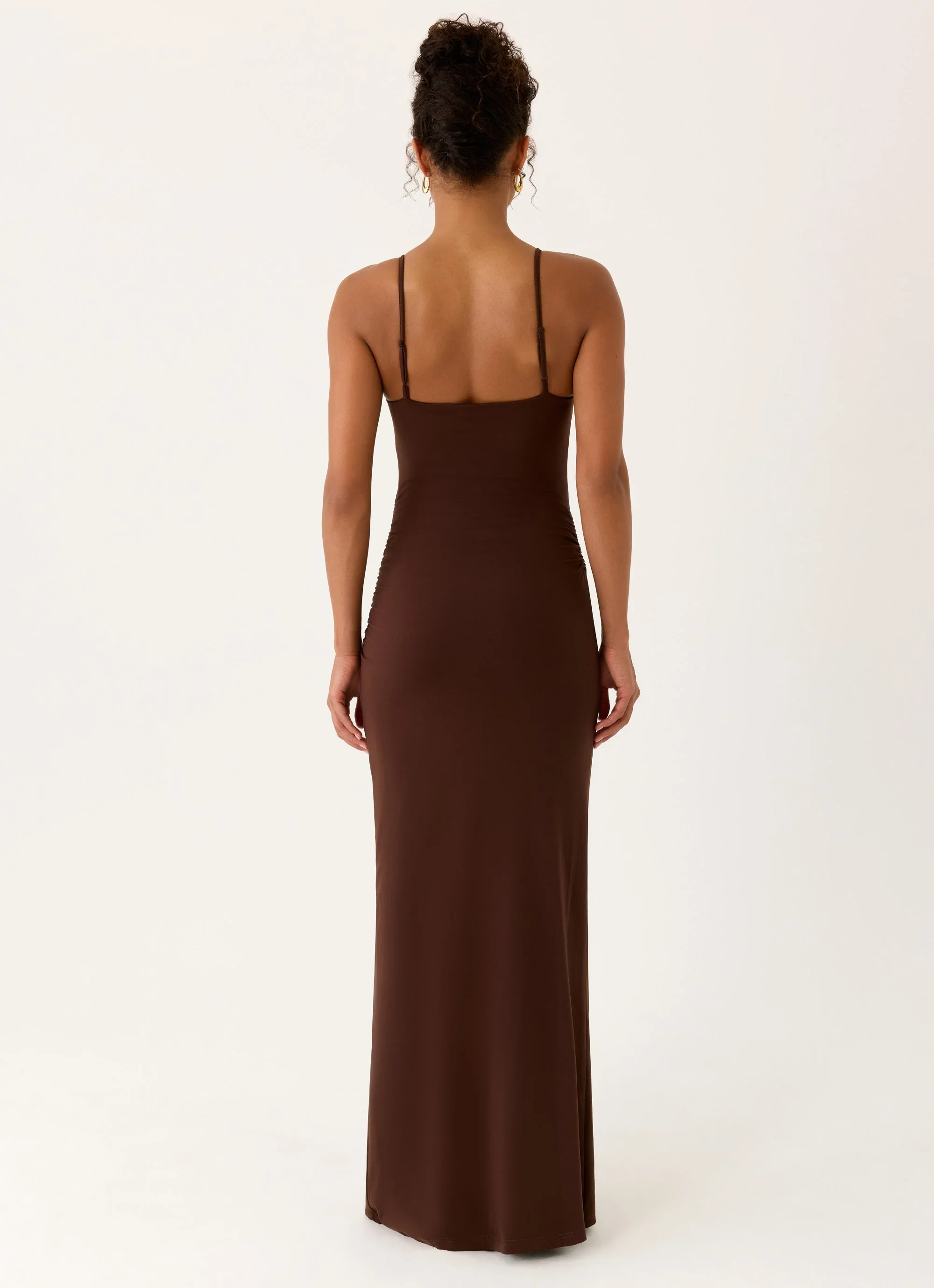 Inez Maxi Dress - Chocolate