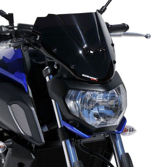 Ermax 26 cm wind deflector - BlackYAMAHA 700 MT-07 ABS - 2018 - 2020Ref: EM1649