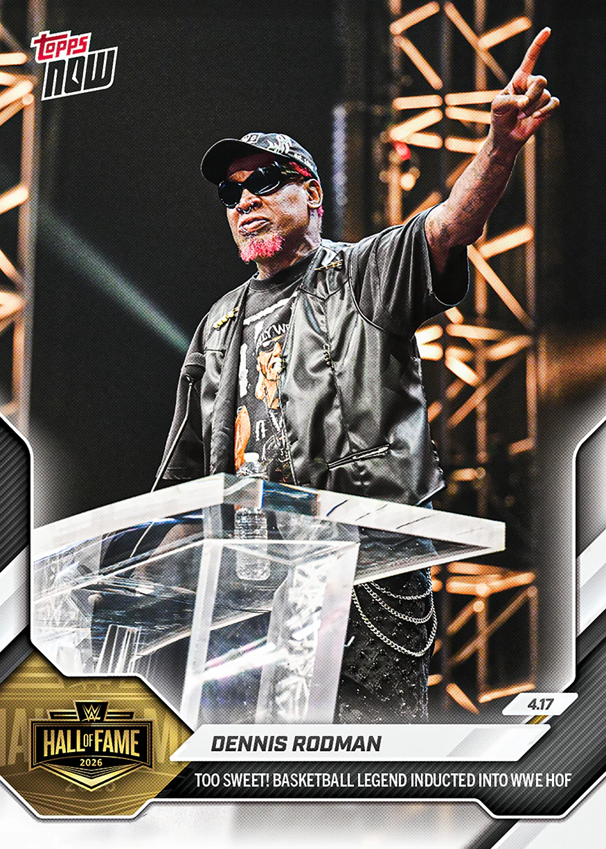 Dennis Rodman - 2026 WWE Topps NOW® - Card HOF4 - PR: 2133