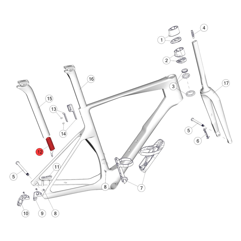 BMC Seatpost Battery Holder for Teammachine R 01 - 30006280