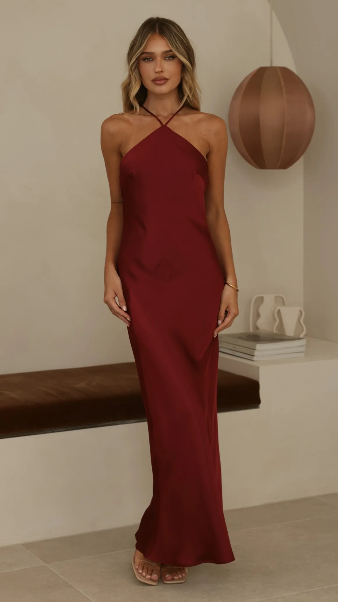 Chiara Maxi Dress - Wine
