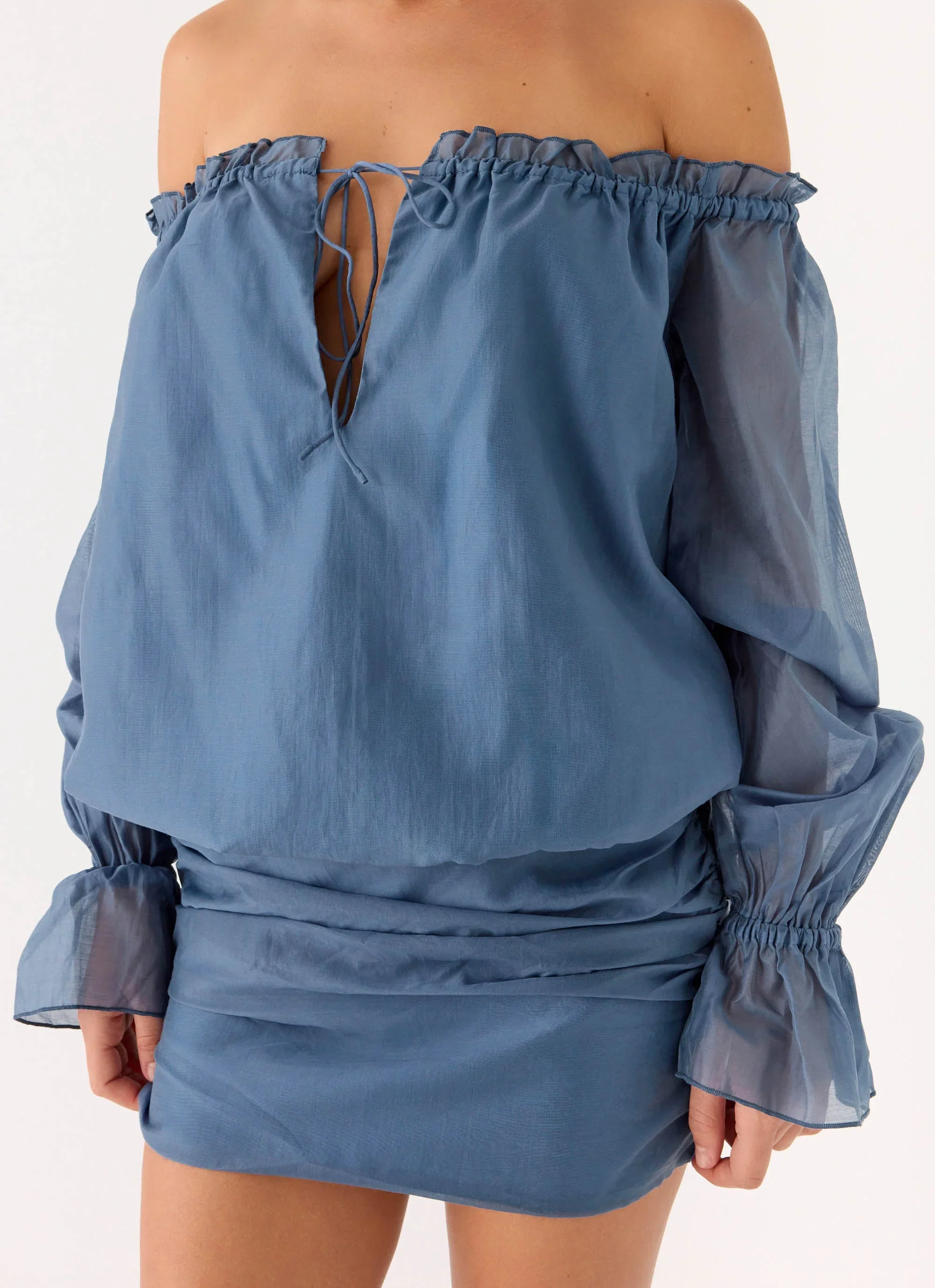 Tedara Mini Dress - Washed Navy