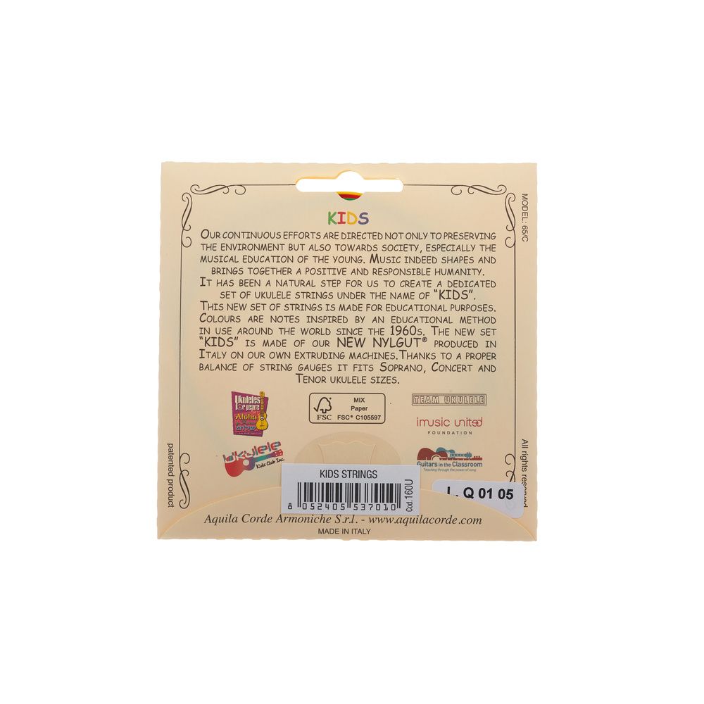 Aquila Kids Multi Color Uke Strings – Thomann Ireland