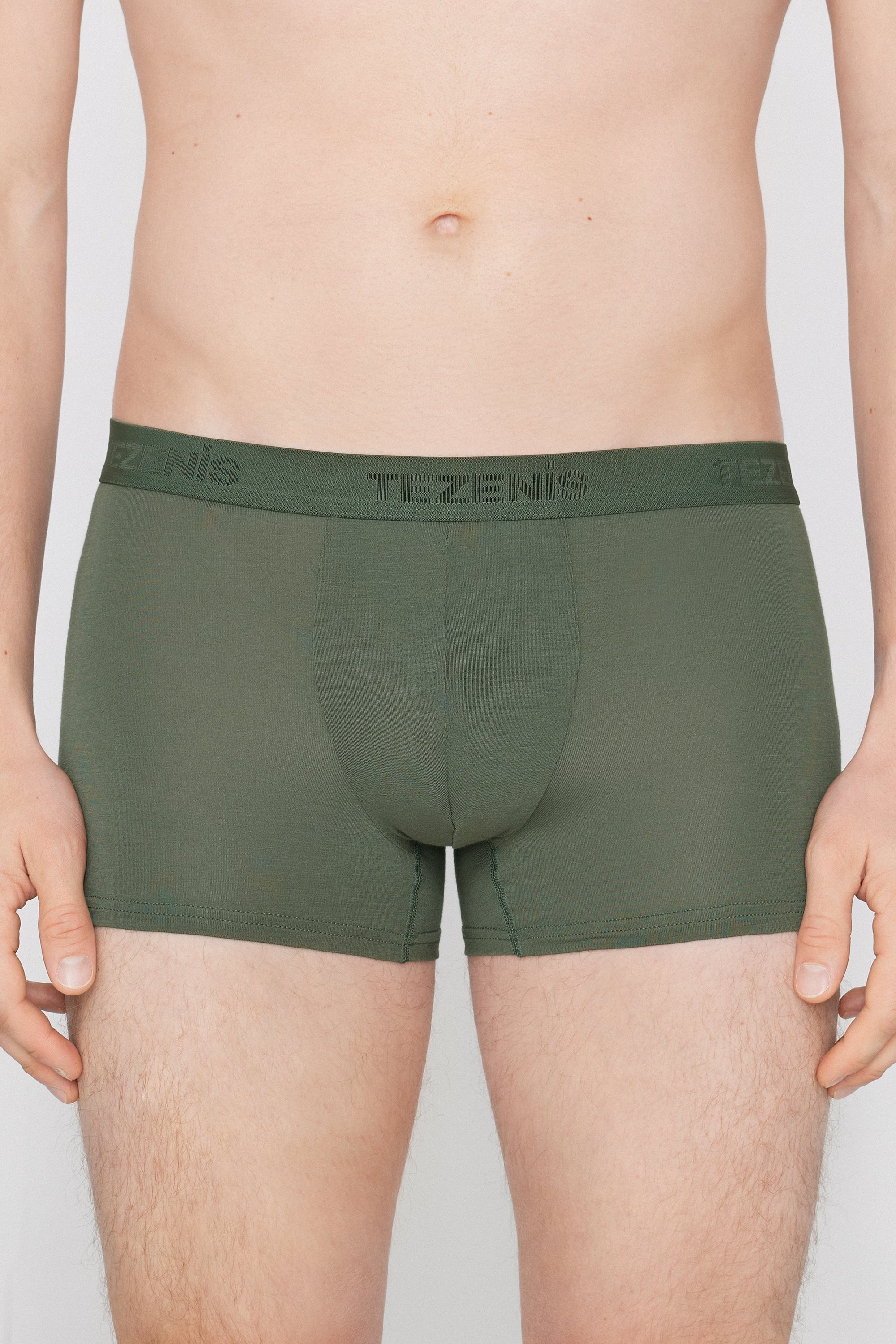 Stretch Viscose Boxers with Logo Elastic
