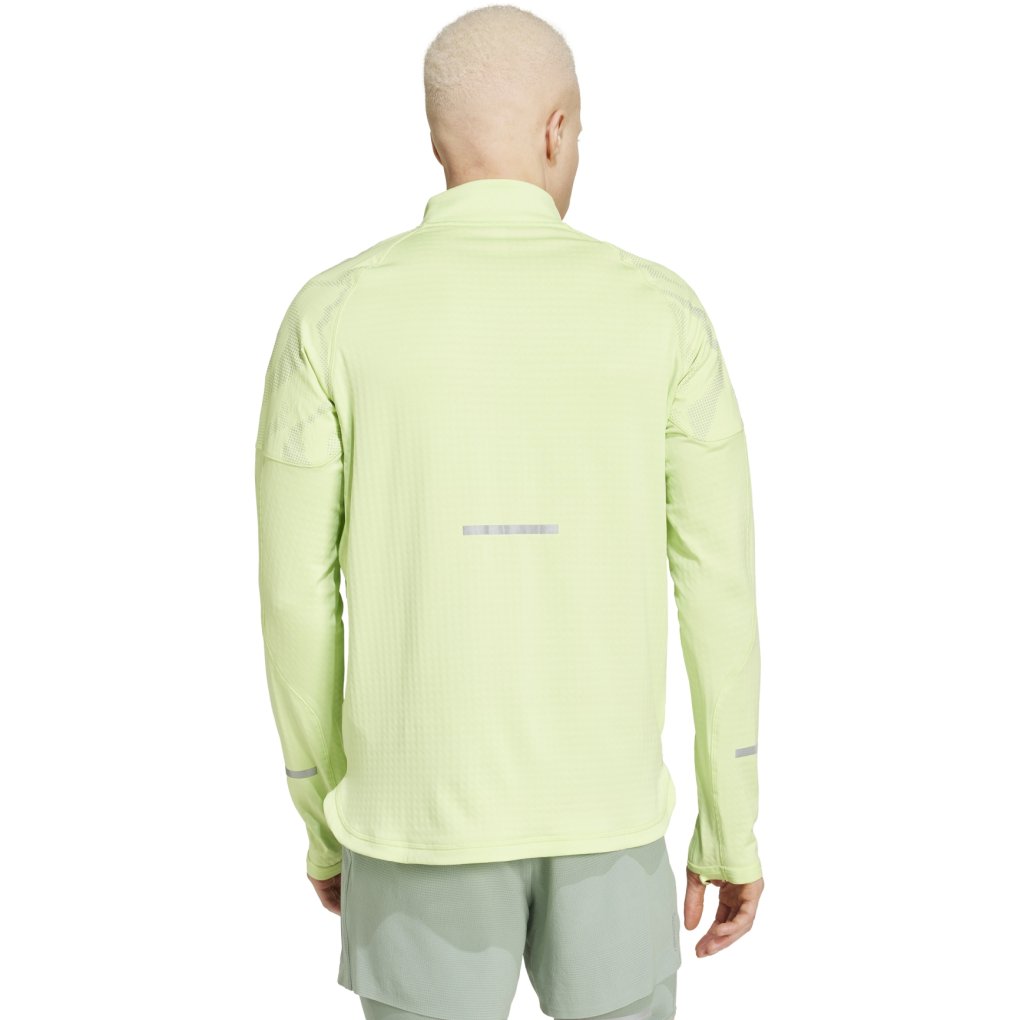 adidas Ultimate Hi-Vis 1/2-Zip Longsleeve Men - pulse lime JP3814