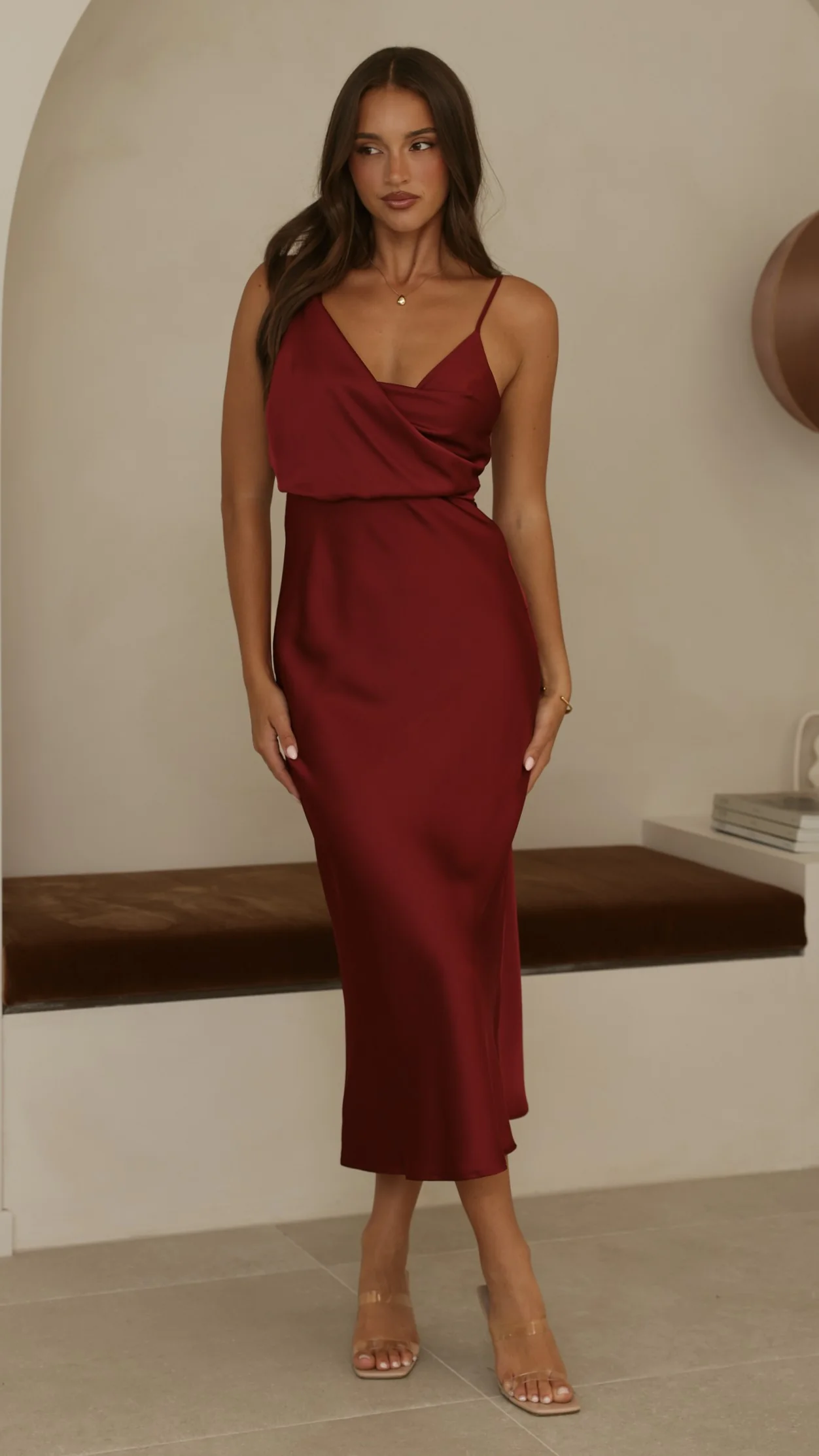 Audrey Maxi Dress - Wine