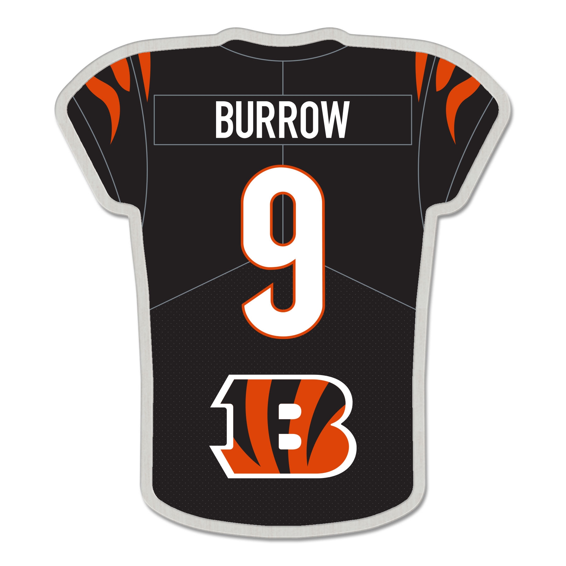 Joe Burrow #9 Cincinnati Bengals NFL Player Jersey Pin