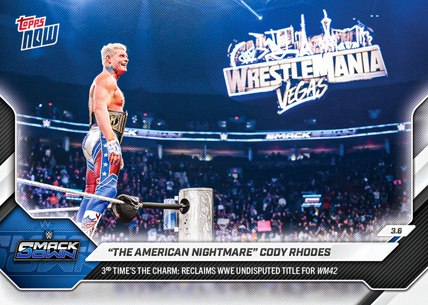 The American Nightmare Cody Rhodes - 2026 WWE Topps NOW® - Card 29