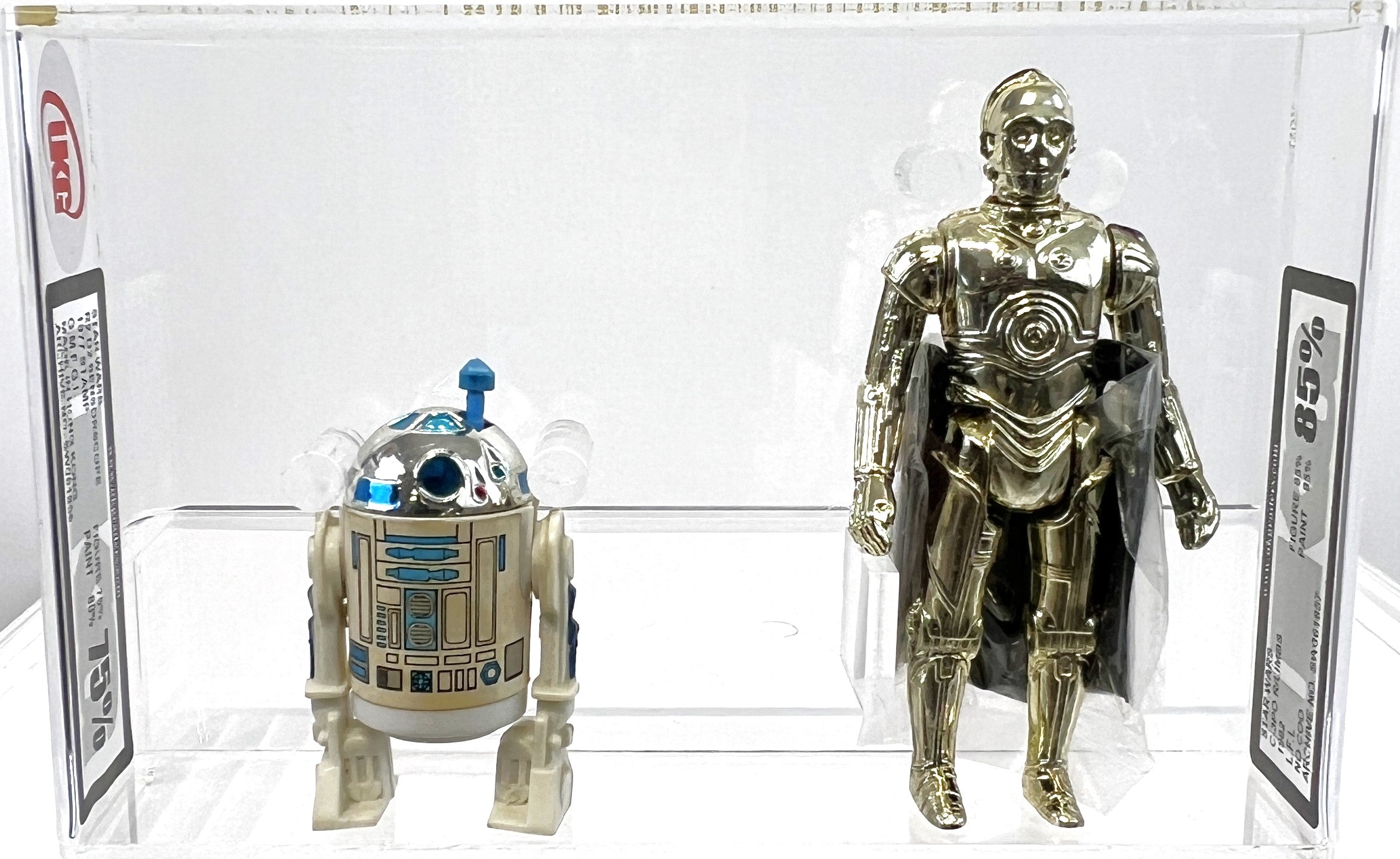 Star Wars R2-D2 Sensorscope 1977 G.M.F.G.I. UKG 75 *SW061856* * Star Wars C-3PO R/Limbs 1982 L.F.L. No Coo UKG 85 *SW061857*