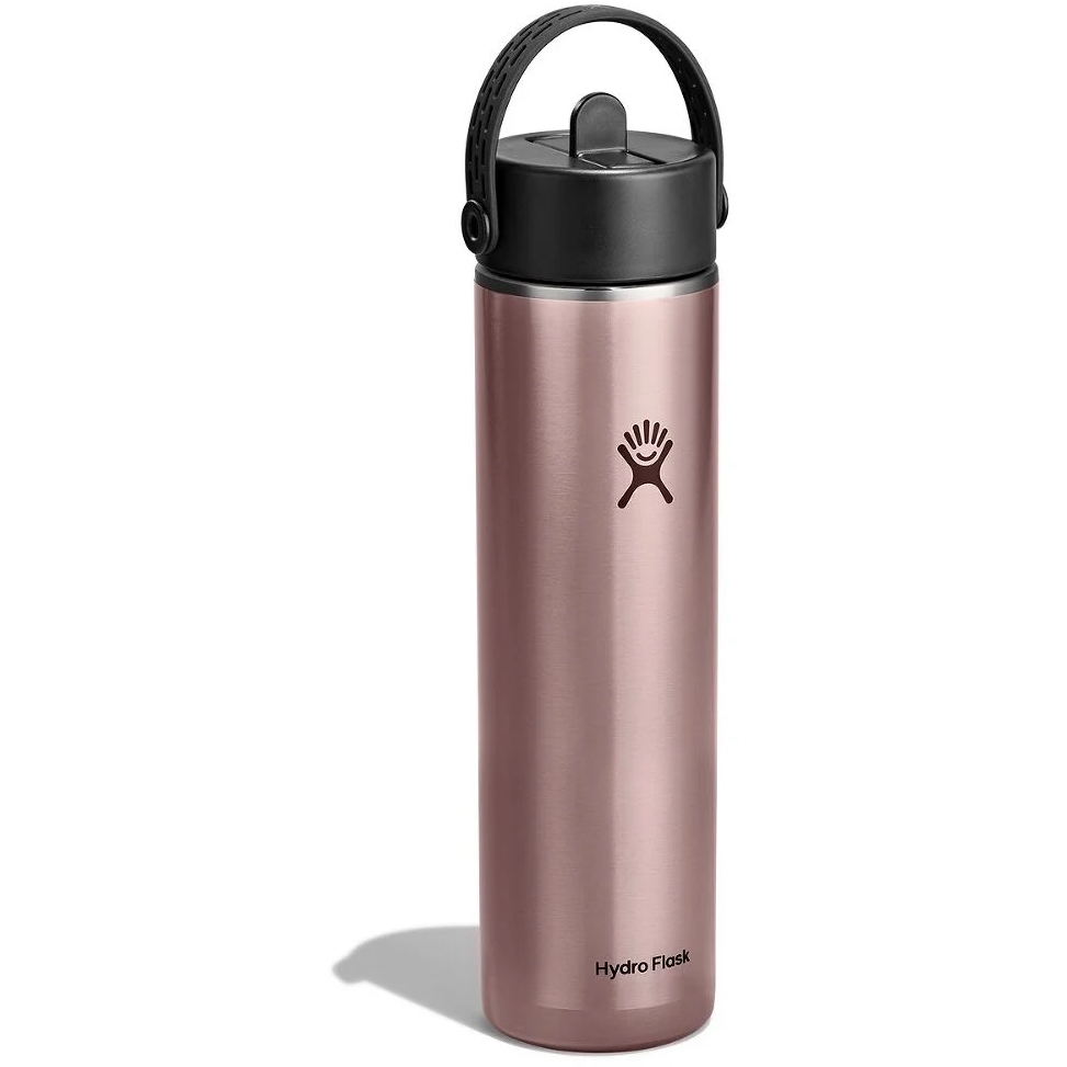 Hydro Flask 24oz Lightweight Wide Mouth Insulated Bottle + Flex Straw Cap - 710ml - Quartz