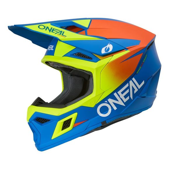 Casque cross O'Neal 3SRS - SOLID - ENFANT - Bleu / JauneRef : OL2205
