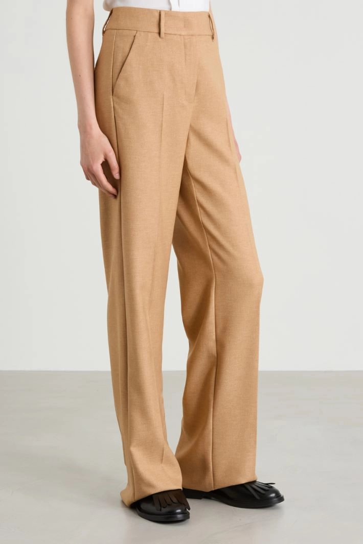 Twill trousers - CAMEL