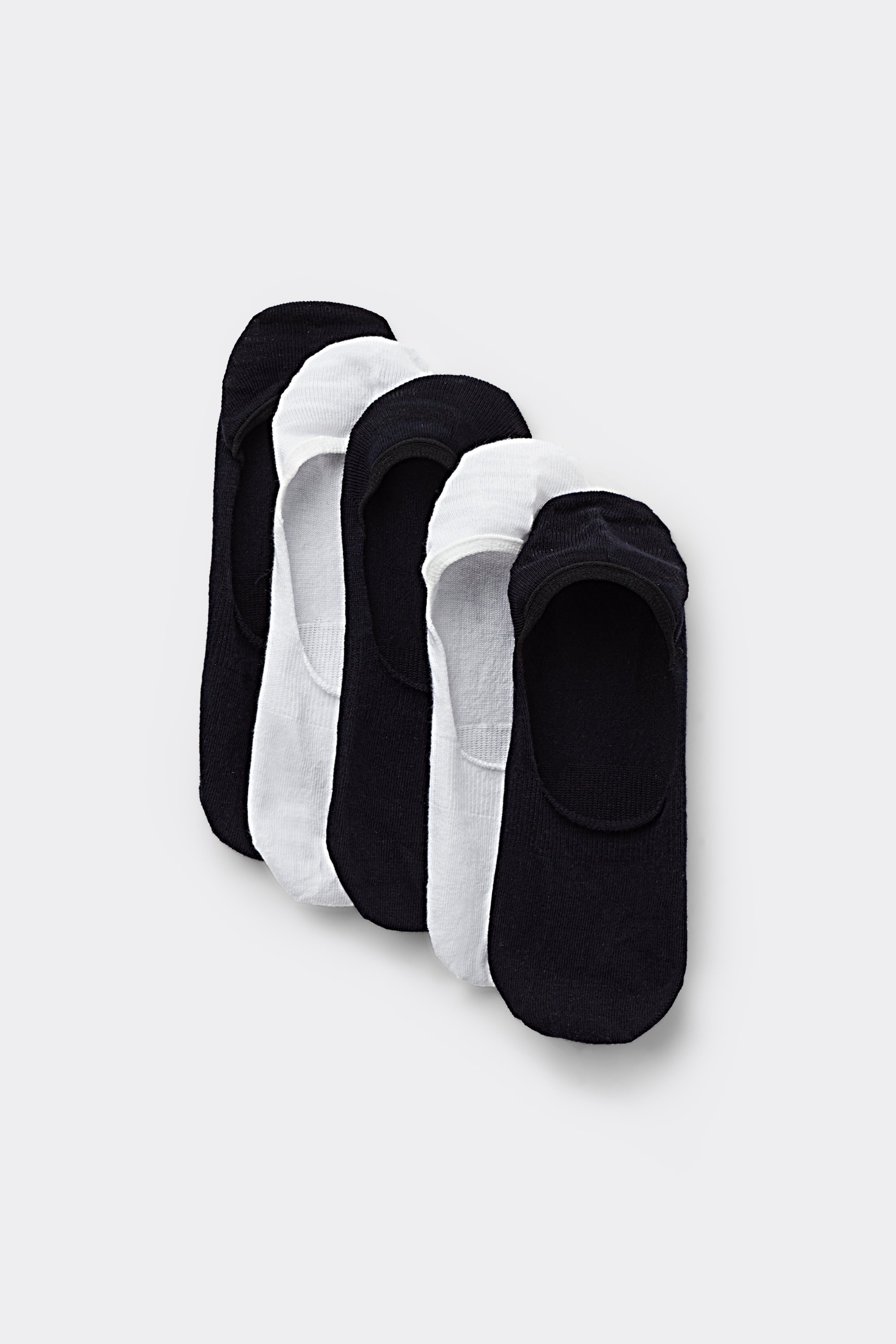5 Pairs of Unisex Cotton No Show Socks
