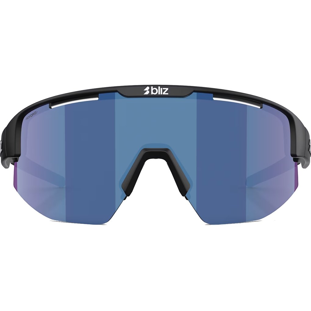 Bliz Matrix Glasses - Matte Black - Smoke/Blue Multicolor