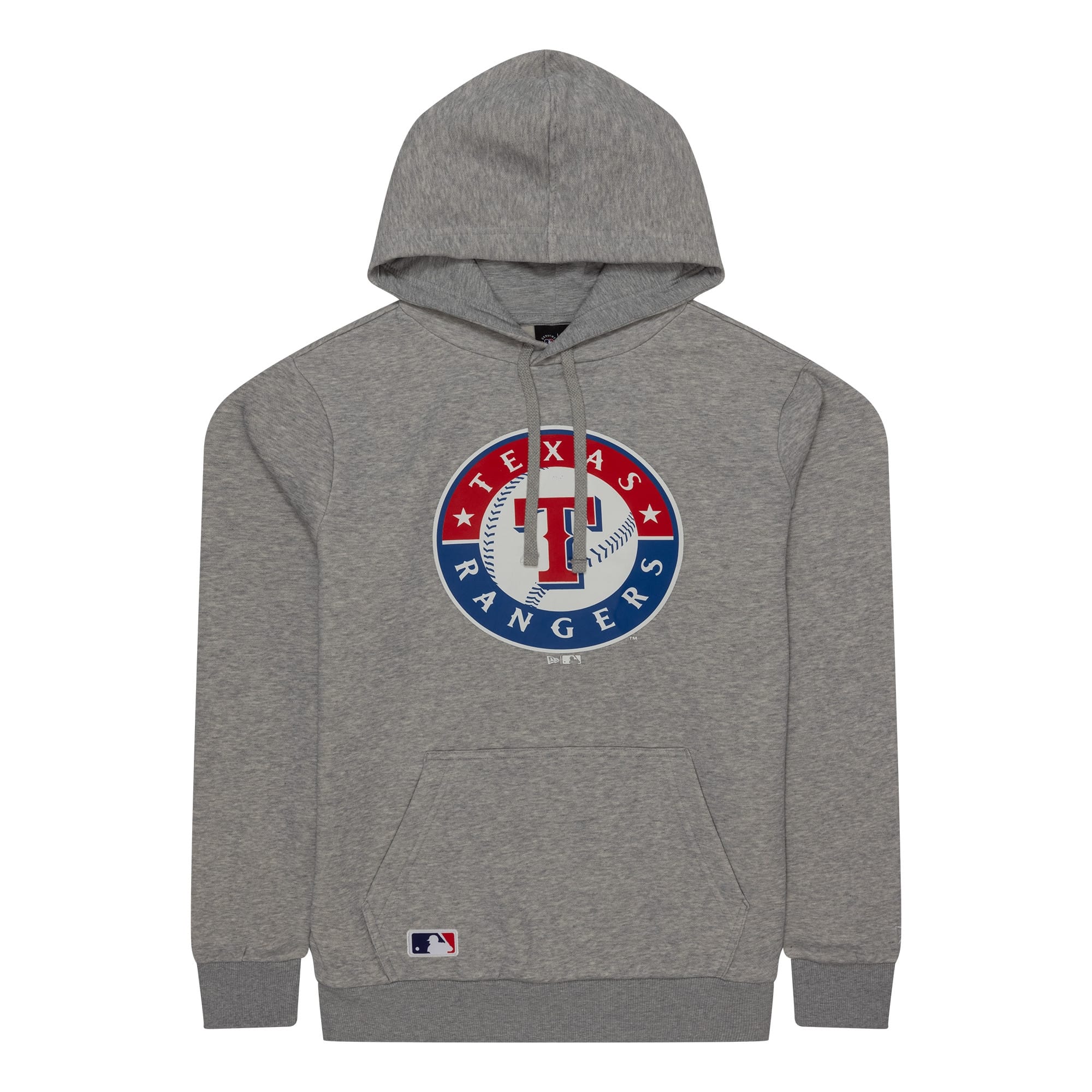 Texas Rangers Team Logo New Era MLB Hoodie Gray