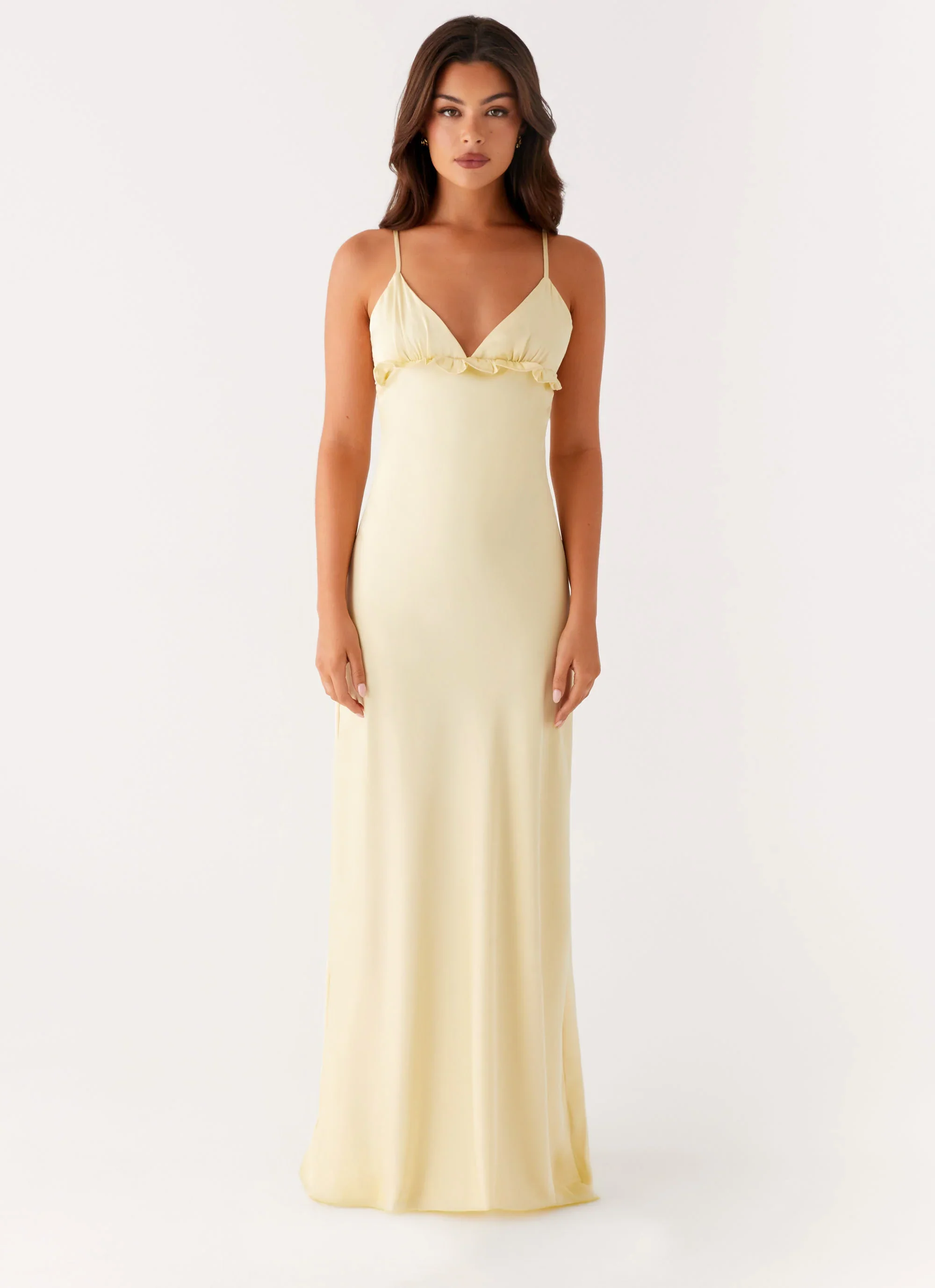 Elona Maxi Dress - Baby Yellow