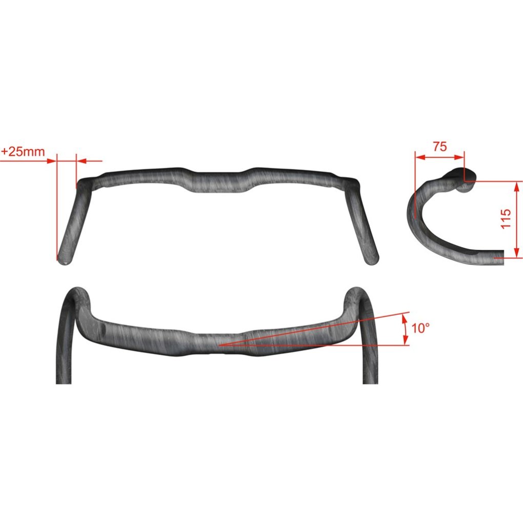 FSA K-Wing AGX Handlebar - Gravel | 31.8 | Carbon | ACR