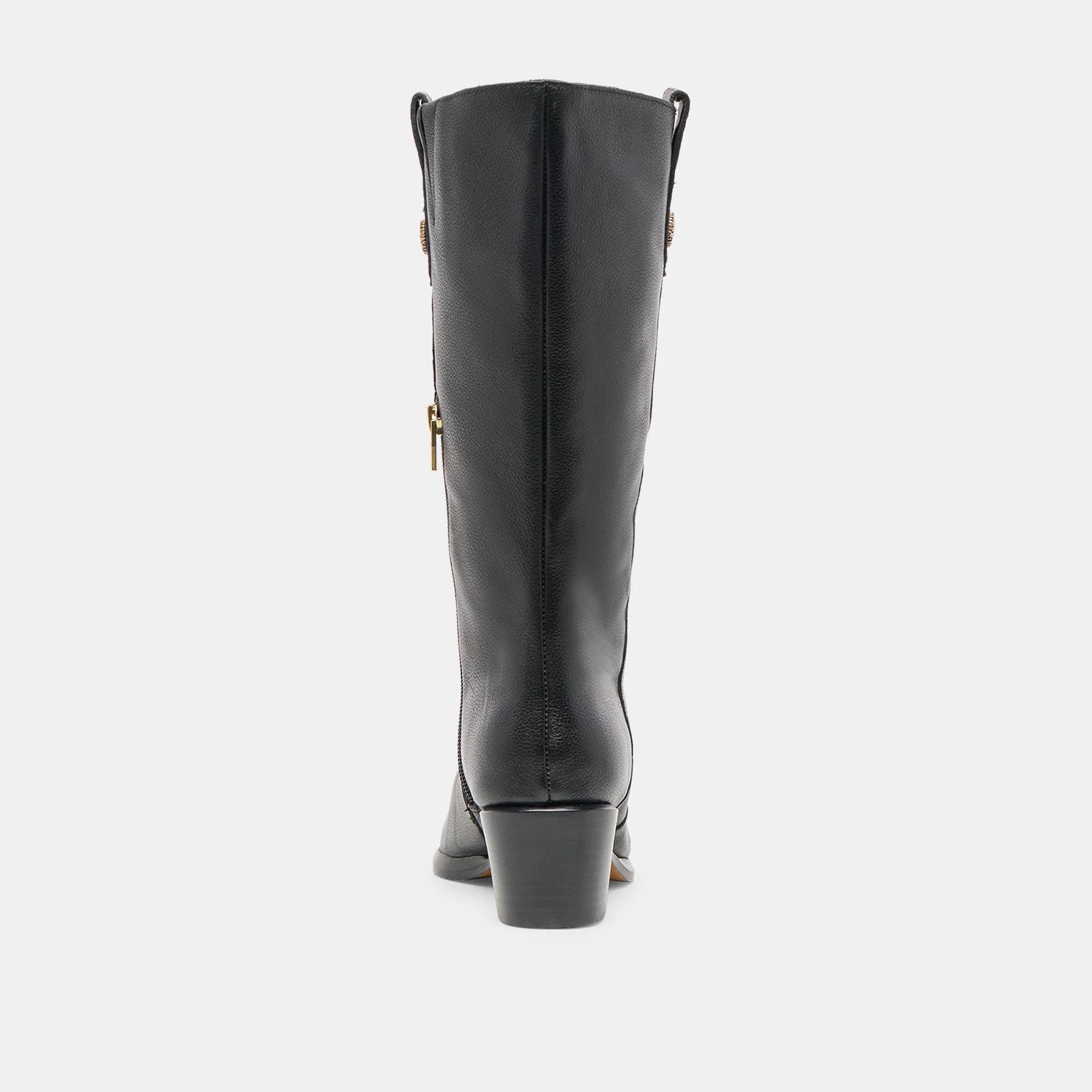 VERN WIDE CALF BOOTS BLACK LEATHER