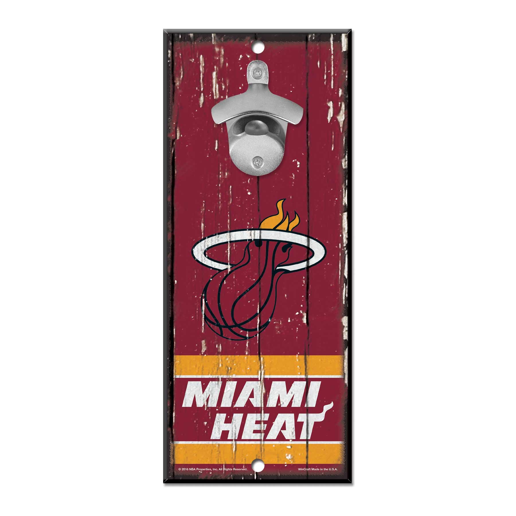 Miami Heat WinCraft NBA Bottle Opener Sign