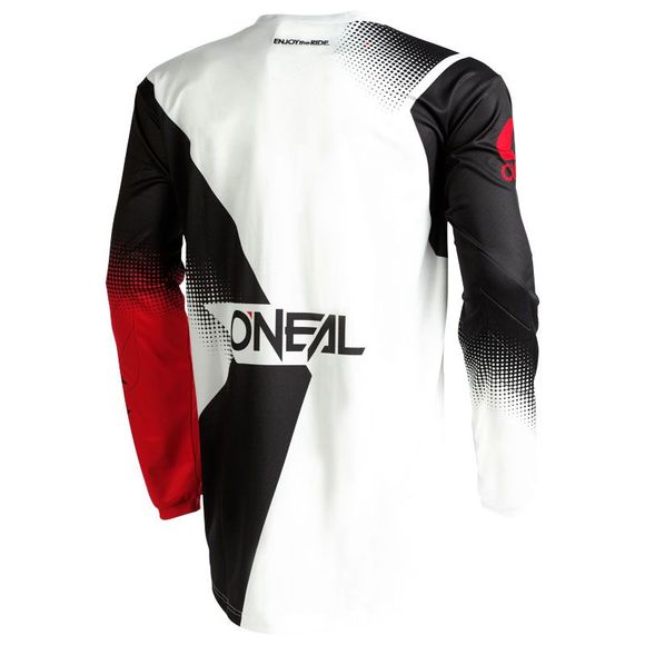 Maillot cross O'Neal ELEMENT - RACEWEAR V.22 - BLACK WHITE RED 2023 - Noir / RougeRef : OL1750