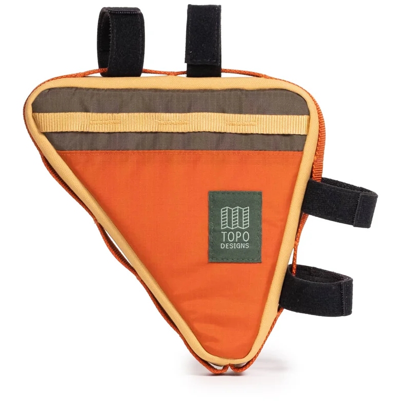 Topo Designs Bike Frame Bag - Woodland/Terracotta