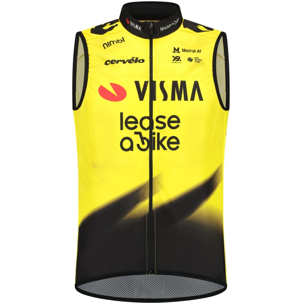 RAPidGEAR Team Visma | Lease a Bike Replica Wind Vest Men 2026 - yellow