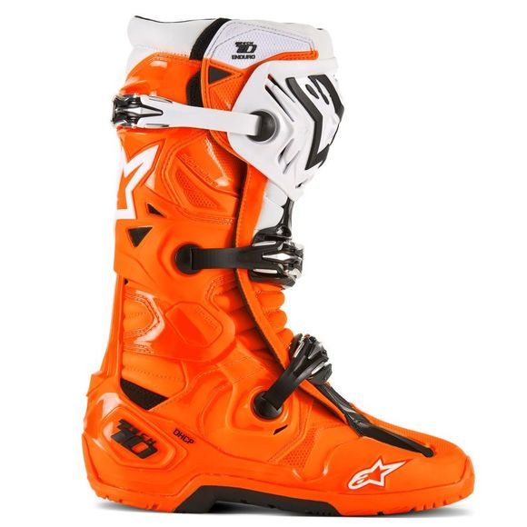 Bottes enduro Alpinestars TECH 10 2025 - Orange / BlancRef : AP3533