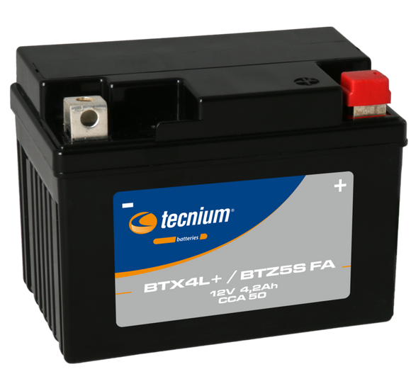 Maintenance -free Tecnium battery activated factory - BTX4L+/BTZ5SRef: Te19735A / 1105544