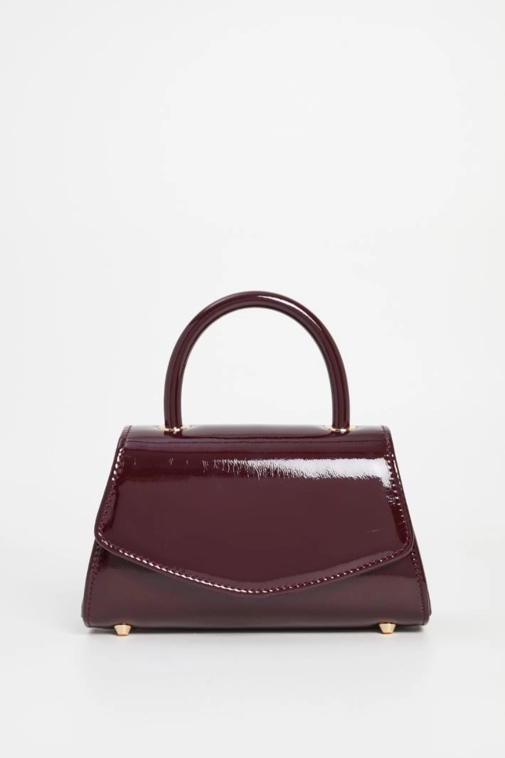 Patent leather bag - BORDEAUX